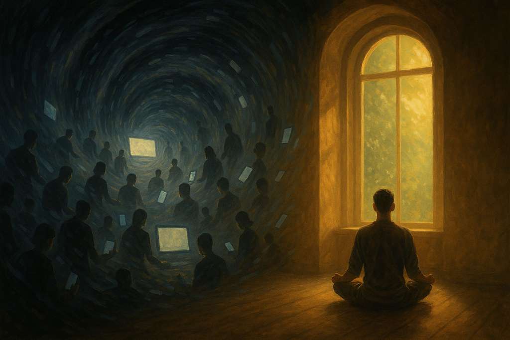 Machine Distraction The Distraction Machine and the Awakening of Human Clarity - Imaginary ...