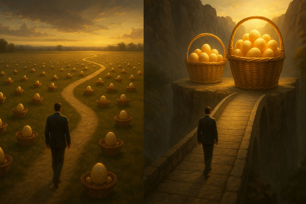 Two-investor-paths