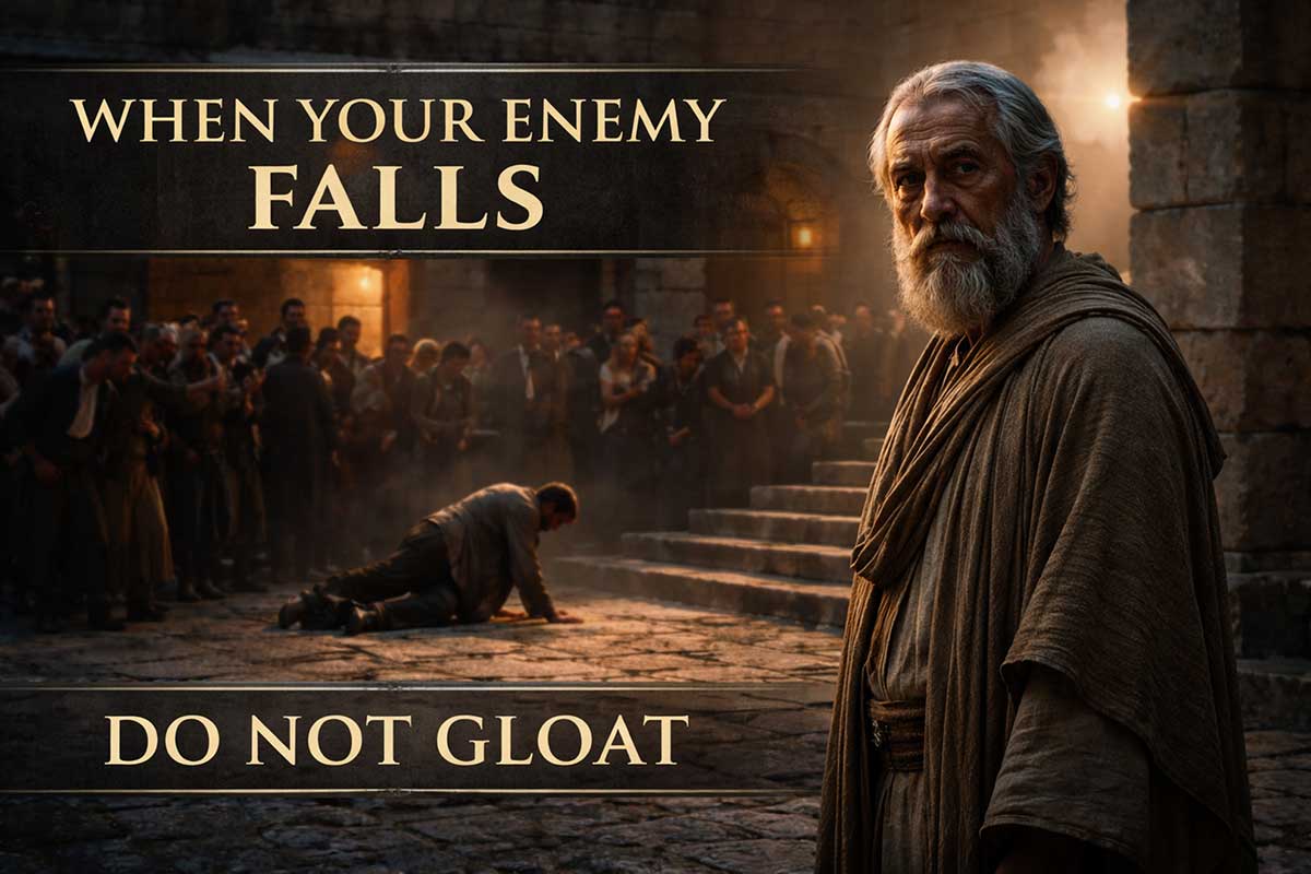 do not gloat when your enemy falls do not gloat when your enemy falls