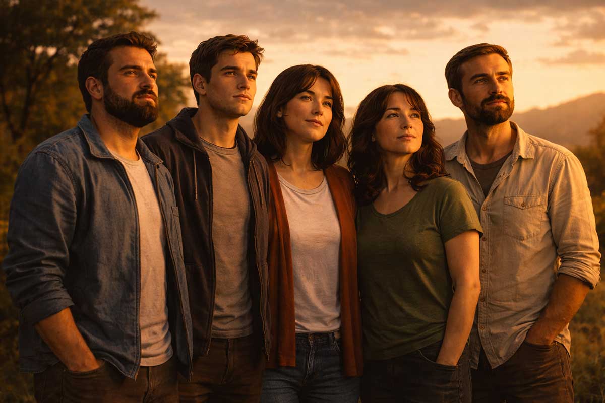 Gazing into the setting sun