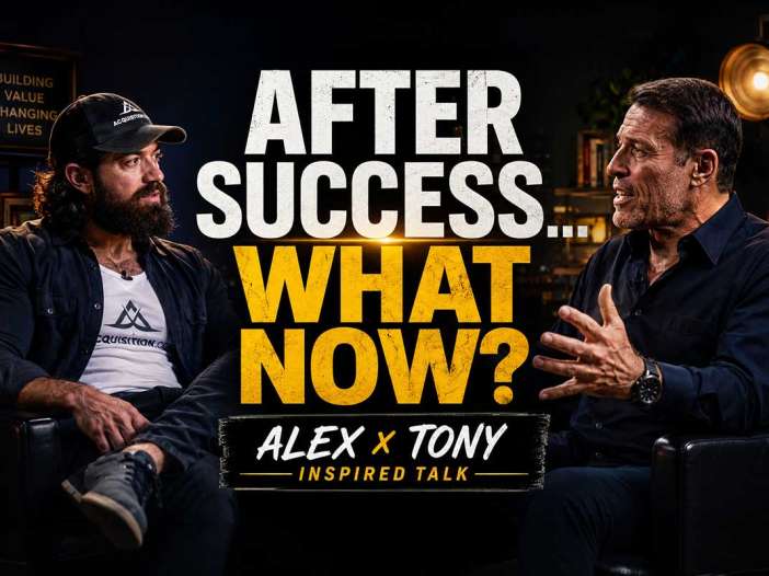 Success and now Alex Hormozi Tony Robbins