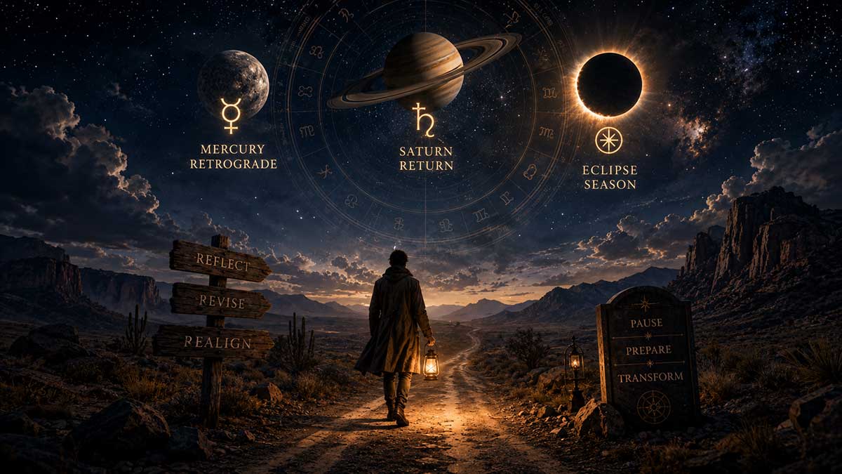 Astrological journey through cosmic night Astrological journey through cosmic night