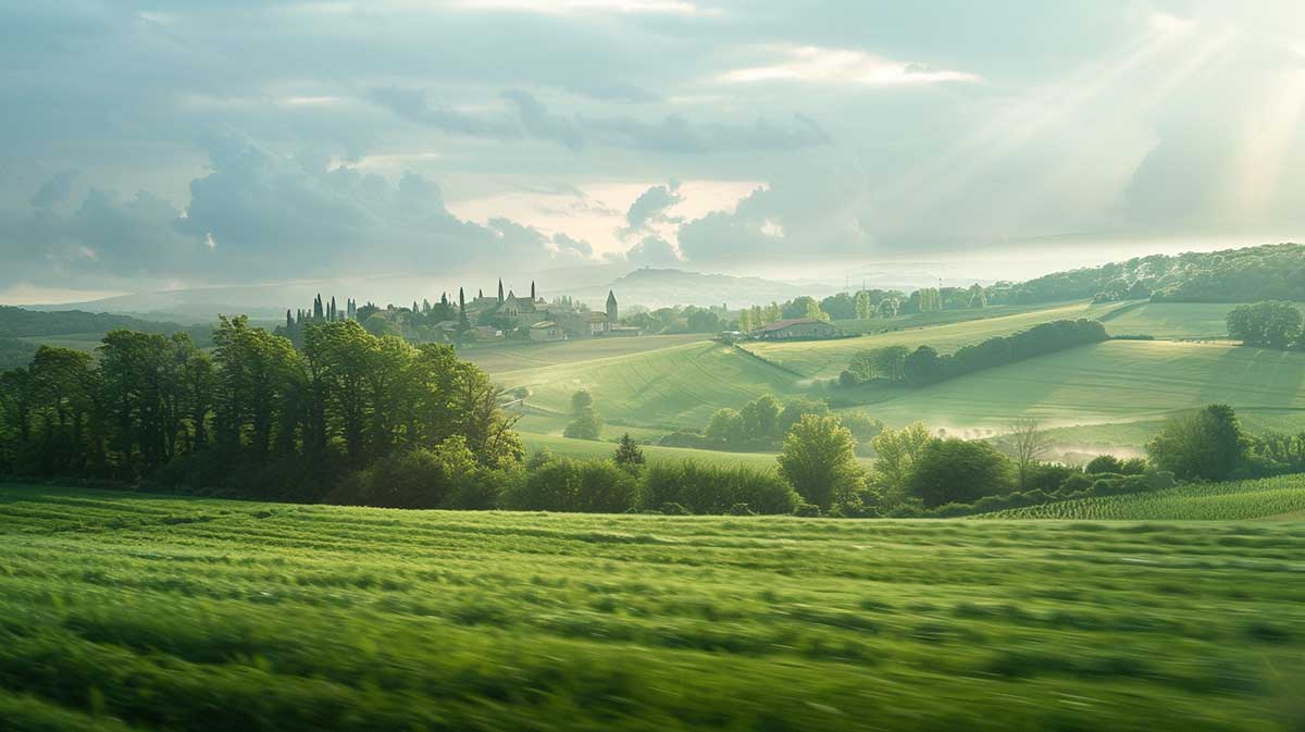 Train-Through-French-Fields