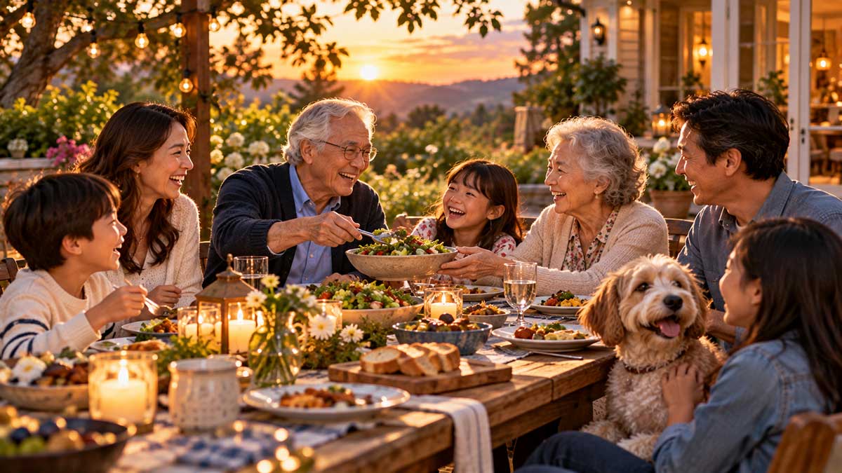 Golden-Hour-Multigenerational-Family-Dinner
